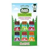 Black Forest, Stretch Island, Fruit Strips, Cherry, Apple, Raspberry, Grape, Strawberry, and Apricot, Zero Grams Added Sugar Non-GMO, 48 ct