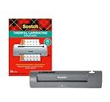 Scotch Thermal Laminator (TL901X) and 50 Scotch Dry Erase Thermal Laminating Pouches | Letter Size | Clear Professional Finish