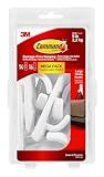 Command Large Utility Hooks, Holds up to 5 lb, 14 Hooks and 16 Command Strips, Damage Free Hanging Wall Hooks with Adhesive Strips, No Tools Adhesive Hooks for Hanging Christmas Decorations