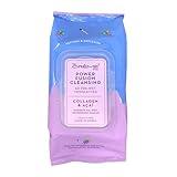 The Crème Shop Power Fusion Makeup Remover Wipes Made with Collagen & Acai | Make Up Remover | Cleansing Wipes | Hydrating Makeup Wipes (60 Pre-Wet Wipes)