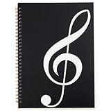 Blank Sheet Music Notebook, 160 Pages Composition Staff Paper Notebook, Manuscript Paper Notebook, 10 Staves (Music clef notebook)