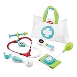 Fisher-Price Doctor Playset Medical Kit 7-Piece Toy for Dress Up and Preschool Pretend Play Ages 3+ Years