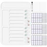 Dry Erase Chore Chart for Kids to Do List Magnetic Checklist Board Reusable RV Daily Routine Schedule Planning Boards with Blank Checklist Cardstock for Habit Tracker or Daily and Weekly Planner