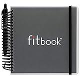 Fitlosophy Fitbook: 12 week Fitness Journal and Planner for Workouts, Weight Loss and Exercise, Black