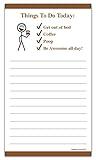 Guajolote Prints Funny Magnetic Grocery List - Coffee and Poop Shopping List, 7 x 4.25 inch, 50 Sheets