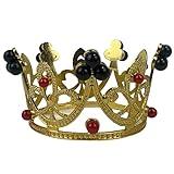 Eleggua Crown Santería Corona de Santos Elegua Orisha Yoruba Religion (1.5" height - Small size) items for making Santo Ifa Religious Rituals Elegba red and black elegant rhinestone