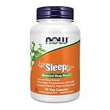 NOW Foods Supplements, Sleep with Valerian Root Extract Plus Hops, Passionflower and GABA, Botanical Sleep Blend*, 90 Veg Capsules