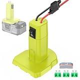 Power Wheels Adapter for Ryobi 18V Battery Adapter Power Wheels Battery Conversion Kit with Switch, Fuses & Wire Terminals, 12AWG Wire, Power Connector for DIY RC Car Toys and Robotics