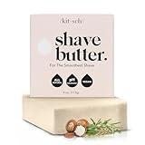 Kitsch Smooth Shave Bar for Women – Hydrating Shaving Soap for Sensitive Skin | Paraben-Free & Sulfate-Free Shaving Bar | Shaving Bar for Soft, Smooth Skin | Eco-Friendly Shave Soap - 4 oz