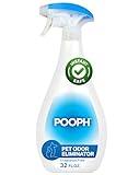 Pooph Pet Odor Eliminator, 32oz Spray - Dismantles Odors on a Molecular Basis, Dogs, Cats, Freshener, Urine, Poop, Pee, Deodorizer, Natures, Puppy, Fresh, Clean, Furniture, Potty, Safe