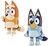 Toyland® Pack Of 2-32 Inch Bluey Balloons - 1 x Bluey & 1 x Bingo Shaped Character Balloons