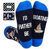 Zmart Cool Gifts for Boat Owners Boater Captain - Funny Boating Gifts for Men Women Teens, Boating Gifts for Couples Lovers Sailors, Sailing Socks