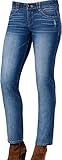 Democracy Women's Ab Solution Straight Leg Jean (12, True Blue)