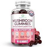 World's First Mushroom Complex Gummies - 10x Mushroom Supplement w Lions Mane (90 Chews 2500mg/serving) Nootropic Brain Supplement, Immune Support & Stress Relief - Replace Pills & Capsules