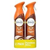 Febreze Air Mist Air Freshener Spray, Odor-Fighting Room Spray, Air Fresheners for Home and Bathroom and Kitchen, Aerosol Can, Pumpkin Roll Scent, 8.8oz, 2 Count