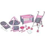 Lissi 5 Piece Doll Deluxe Nursery Play Set with Accessories