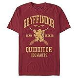 Warner Bros Gryffindor Quidditch Seeker Premium Soft Hand Solid Tee Cardinal