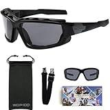 WDP100 Powersports Motorcycle Wrap Around Riding sky diving sunglasses GK20