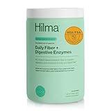 Hilma Daily Fiber + Digestive Enzymes – Fiber Supplement Powder with Prebiotics & Enzymes Formulated with Psyllium Husk & Acacia - Gluten Free, Vegan, FSA Eligible - Digestive Support - 30 Servings