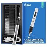 Kaibced Engraving Pen, Ultimate Cordless Engraving Pen for Artists & DIYers - Engrave 60+ Surfaces - Beginner Friendly - Rechargeable - Free 30 Bits & Mastery Guide