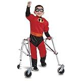 Incredibles Dash Costume for Kids, Official Adaptive Pixar The Incredibles Costume with Accessibility Features, Classic Size edium (7-8) Multicolored