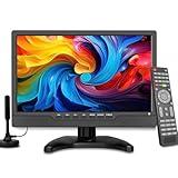 Jexiop 14 Inch LED HD TV,Portable Small Television with HDMI Input,Built-in Digital Tuner/HDMI/USB/DC-12IN-Supports Wall-Mounted-for Bedroom,Kitchen,RV - Includes Remote Control(Black)