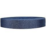 Strapworks Lightweight Polypropylene Webbing - Poly Strapping for Outdoor DIY Gear Repair, Pet Collars, Crafts – 3/4 Inch by 10, 25, or 50 Yards, Over 20 Colors, Navy Blue, 3/4" x 50 yard