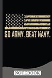 Go Army Beat Navy Flag America's Game Sports Football Fan Notebook
