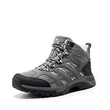 NORTIV 8 Womens Waterproof Hiking Boots Outdoor Trekking Mid Backpacking Mountaineering lightweight boots,Size 8.5,Dark grey-Suede,SNHB2212W