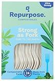 Repurpose 855995003068 Disposable Tableware, Off-White