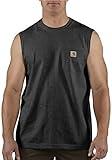 Carhartt Men's Sleeveless Pocket Tee, Black, XX-Large