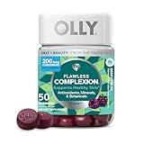 OLLY Flawless Complexion Gummy, Clear and Healthy Skin Support, Vitamins E, A, Zinc, Chewable Supplement, Berry - 50 Count (Pack of 1)