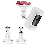 2 Pack Adjustable Ceiling Wall Mount Kit for Plug-in Ring HD Security Camera&Stick Up Cam Battery,Indoor Outdoor Bracket for Arlo HD/2/3/4, VHB Adhesive or Screw,No Drill