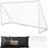 VEVOR Portable Soccer Goal, 12x6 ft Soccer Net, Adults Kids Backyard Soccer Net, Large Practice Soccer Net, Youth Training Soccer Goal Set, All-Weather Outdoor Soccer Goals with Carry Bag, 1 Pack