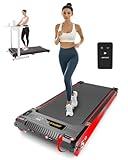 Walking Pad Treadmill, Anylife Incline Walking Pads Under Desk 330lb Capacity, 2.5HP Portable Treadmills for Home, Compact Treadmill Small Running Pad with LED Display, Remote Control, Black