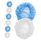 Beaupretty 8pcs Disposable Elastic Chef Caps Breathable Mesh Hair Nets for Food Service Unisex Cooking Cap for Kitchen and Lab Use Protective Head Cover