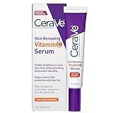 CeraVe Vitamin C Serum with Hyaluronic Acid | Skin Brightening Serum for Face with 10% Pure Vitamin C | Fragrance Free | 1 Fl. Oz