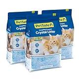 PetSafe ScoopFree Premium Crystal Cat Litter (3 Pack of 8 Lb Bags) Lightly Scented Kitty Litter, Best Litter with Odor-Trapping Crystals, Superior Odor Control, 99% Dustless Formula, Fresh Scent