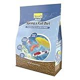 TetraPond Spring And Fall Diet 3.08 Pounds, Pond Fish Food, For Goldfish And Koi, 7 L