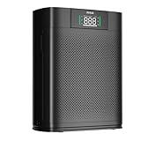 AIRTOK Air Purifiers for Home Large Room Up to 1300 Ft², with Air Quality Monitor PM2.5、HEPA Sleep Mode、Aromatherapy for Allergies, Pet Hair, Pollen in Bedroom, AP2301, Black