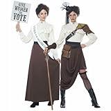 California Costumes womens English Suffragette Adult Sized Costumes, Brown, Medium US