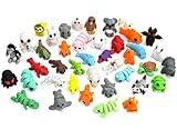 41pcs Mini Animal Figurines Set,3D Printed Little Animals Articulated Flexible Fidget Toy,Mini Animal Figurines Toy,Cute Animal Toys for Home, Office, Decor