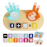 TOP BRIGHT Educational Learning Number Toy for Toddler - Finger Counting Math Toys, Homeschool Supplies for Math Manipulates, Teaching Early Education Toys for Kid Age 3+, Montessori Toy for Toddler