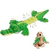 Large Squeaky Dog Toys, Interactive Puppy Toys with Crinkle Paper, Pull Tug of War Dog Toy, Plush Dog Chew Toys for Small, Medium, Large Breed