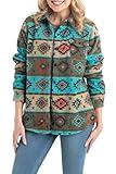 Legendary Whitetails Women's Standard Trail Guide Fleece Button Down Shirt, Desert Bow, Medium