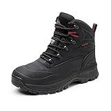 NORTIV 8 Men's A0014 Black Insulated Waterproof Construction Hiking Winter Snow Boots Size 10.5 M US