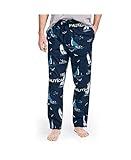 Nautica Men's Soft Woven 100% Cotton Elastic Waistband Sleep Pajama Pant, Sailboat Blue, X-Large