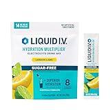 Liquid I.V.® Hydration Multiplier Sugar-Free - Lemon Lime | Electrolyte Powder Drink Mix | 1 Pack (14 Servings)