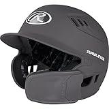 Rawlings | R16 Reversible EXT | Matte Batting Helmet | Reversible Face Guard | Senior | Matte Graphite