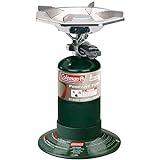 Coleman Bottletop Propane Camping Stove, Portable 1-Burner Adjustable Stove with Wind Baffles, Pressure Regulator, and 10,000 BTUs of Power; Ideal for Camping, Hiking, Backpacking, & More